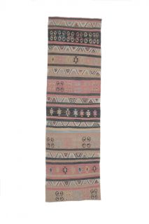 3x11 Vintage Handwoven Kilim Runner - Thumbnail