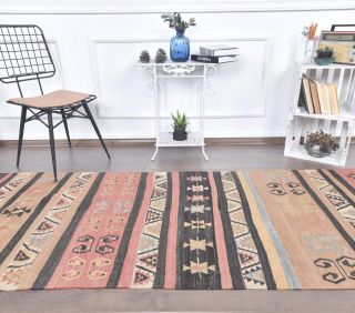 3x11 Vintage Handwoven Kilim Runner - Thumbnail