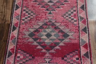 Vintage Runner Pink Rug - Thumbnail