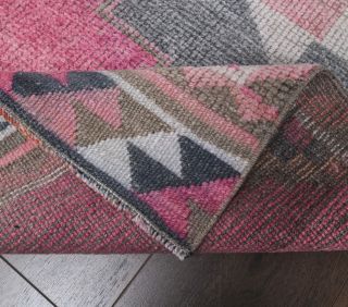 Vintage Pink Runner Rug - Thumbnail