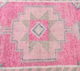 Vintage Pink Runner Rug - Thumbnail