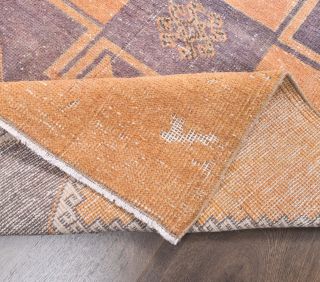 Vintage Orange Runner Rug - Thumbnail