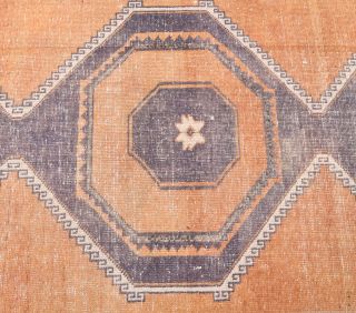 Oushak Vintage Orange Runner Rug - Thumbnail
