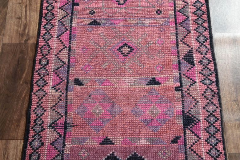 Vintage Purple Runner Rug