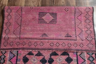 Vintage Purple Runner Rug - Thumbnail