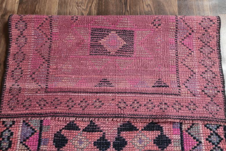 Vintage Purple Runner Rug