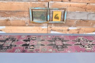 Vintage Purple Runner Rug - Thumbnail