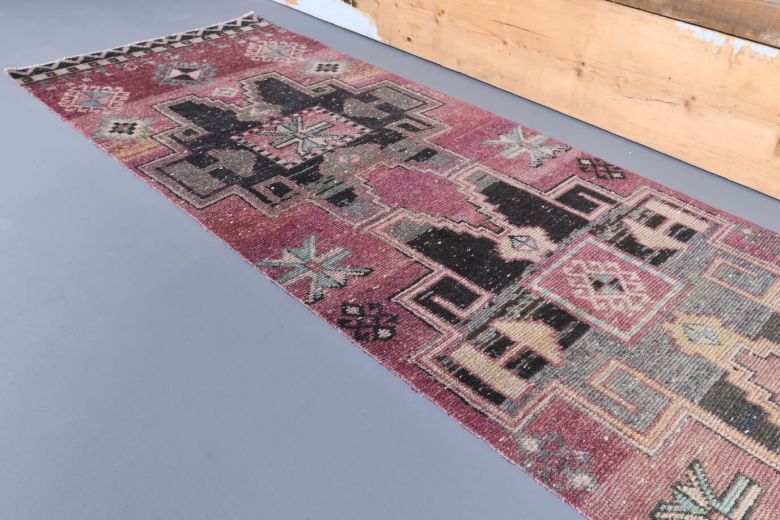 Vintage Purple Runner Rug