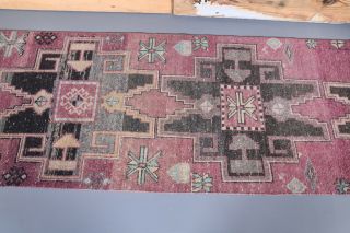 Vintage Purple Runner Rug - Thumbnail