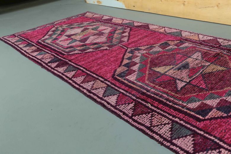 Vintage Pink Runner Rug