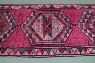 Vintage Pink Runner Rug - Thumbnail