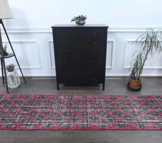 Vintage Purple Runner Rug - Thumbnail