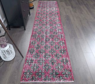 Vintage Purple Runner Rug - Thumbnail