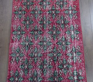 Vintage Purple Runner Rug - Thumbnail