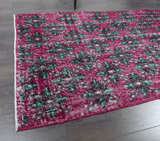 Vintage Purple Runner Rug - Thumbnail