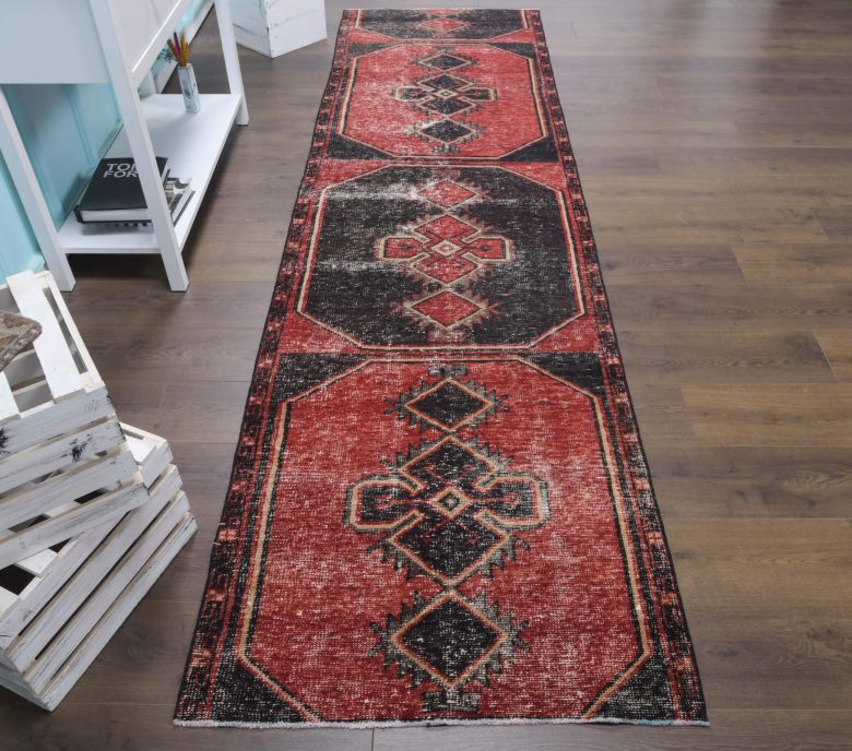 Vintage Red Runner Rug