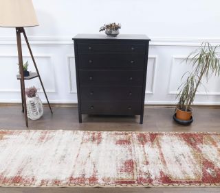 Distressed Vintage Runner Rug - Thumbnail