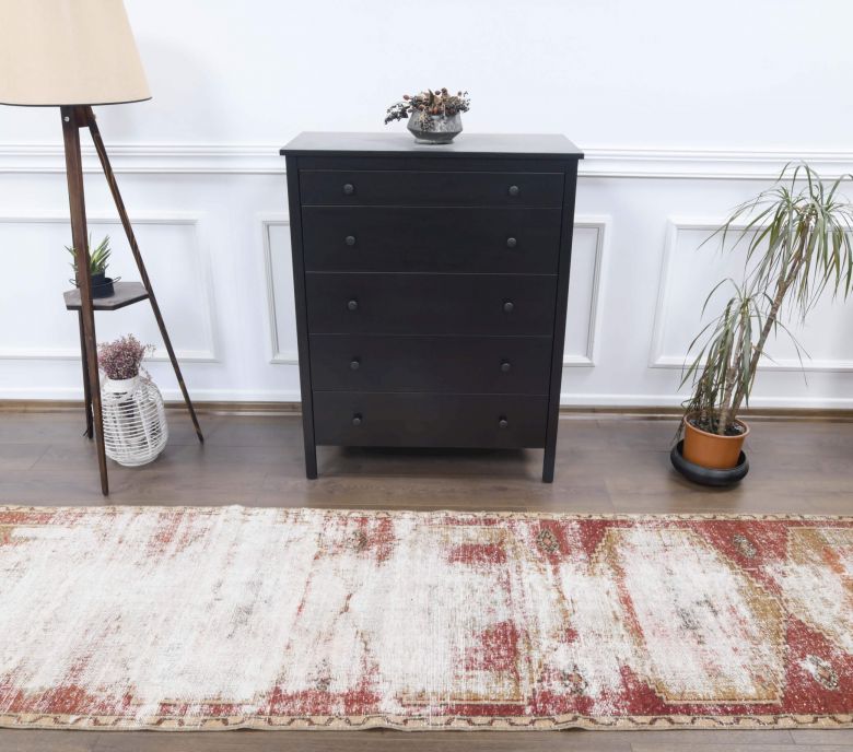 Distressed Vintage Runner Rug