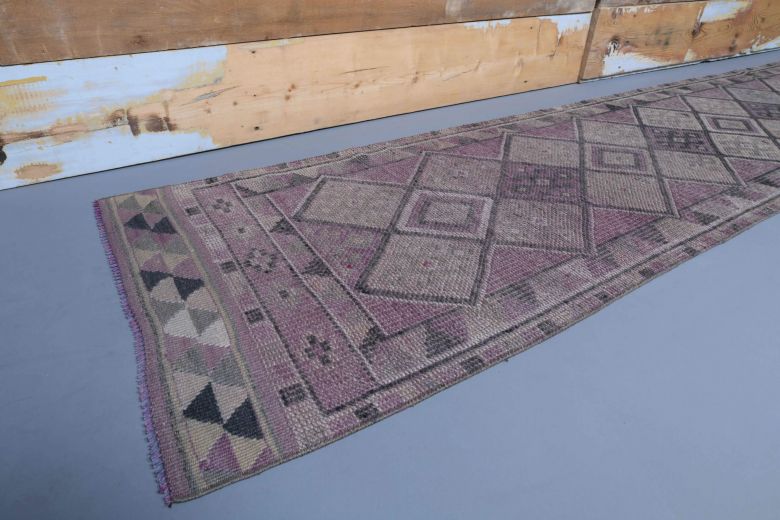 Vintage Purple Runner Rug