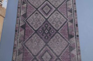 Vintage Purple Runner Rug - Thumbnail