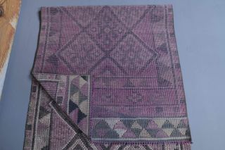 Vintage Purple Runner Rug - Thumbnail