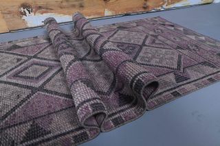 Vintage Purple Runner Rug - Thumbnail