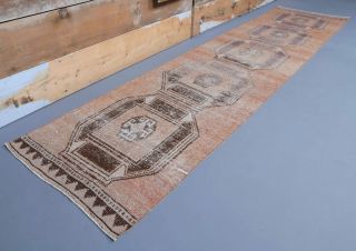 Vintage Orange Runner Rug - Thumbnail