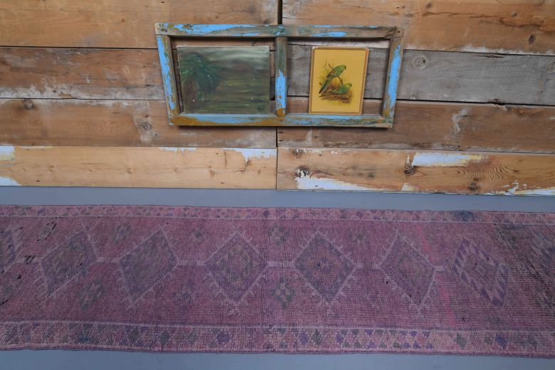 Vintage Purple Runner Rug