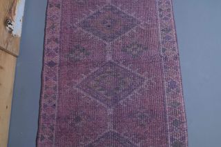 Vintage Purple Runner Rug - Thumbnail