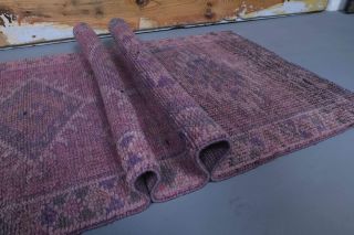 Vintage Purple Runner Rug - Thumbnail