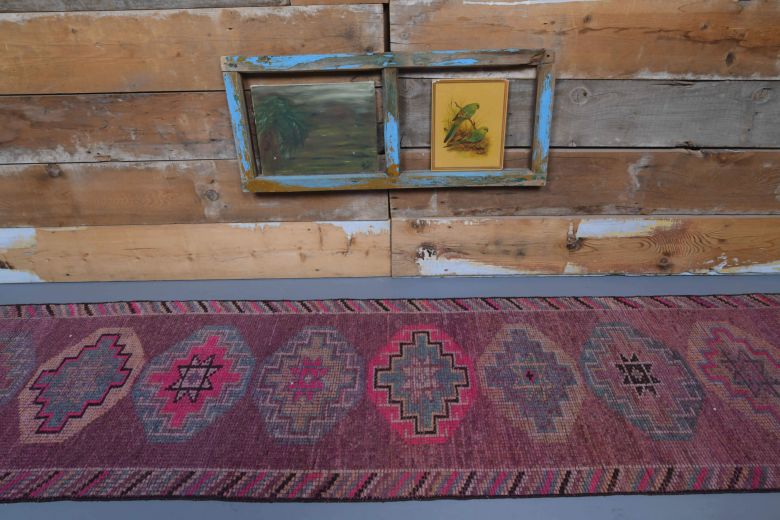 Vintage Purple Runner Rug