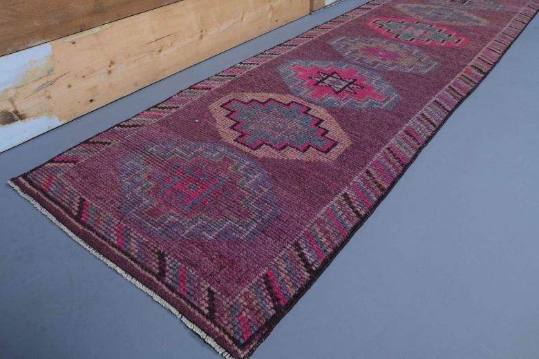 Vintage Purple Runner Rug