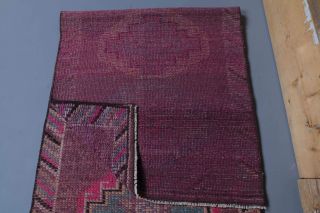 Vintage Purple Runner Rug - Thumbnail