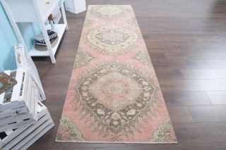 Vintage Turkish Runner Rug - Thumbnail