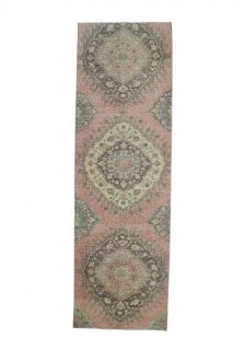 Vintage Turkish Runner Rug - Thumbnail