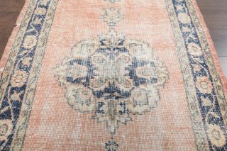 Vintage Pastel Colored Runner Rug - Thumbnail