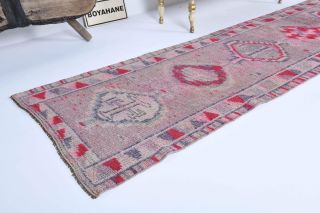 Antique Hand-Knotted Runner Rug - Thumbnail