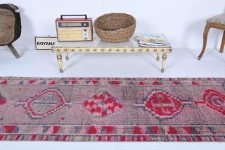 Antique Hand-Knotted Runner Rug - Thumbnail