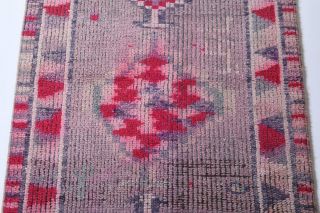 Antique Hand-Knotted Runner Rug - Thumbnail