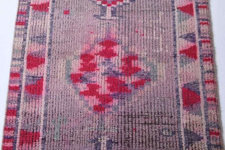 Antique Hand-Knotted Runner Rug