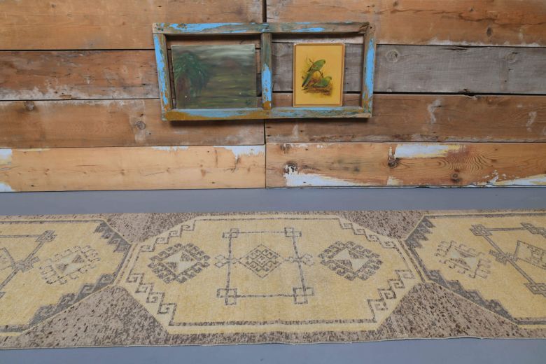 Oushak Vintage Runner Rug