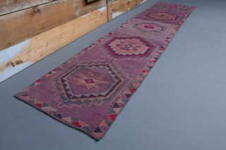 Vintage Hand-Knotted Runner Rug - Thumbnail