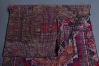 Vintage Hand-Knotted Runner Rug - Thumbnail