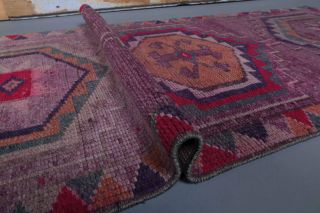 Vintage Hand-Knotted Runner Rug - Thumbnail