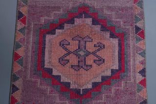 Vintage Hand-Knotted Runner Rug - Thumbnail