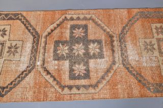 Vintage Orange Runner Rug - Thumbnail