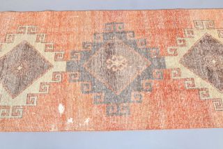 Handmade Vintage Runner Rug - Thumbnail