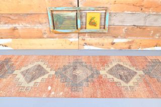 Handmade Vintage Runner Rug - Thumbnail