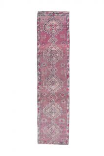 Vintage Pink Runner Rug - Thumbnail