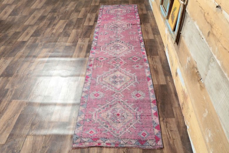 Vintage Pink Runner Rug